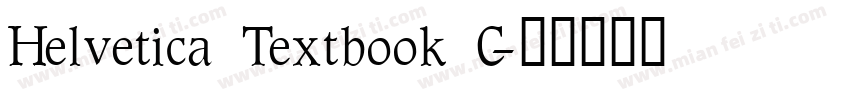 Helvetica Textbook C字体转换